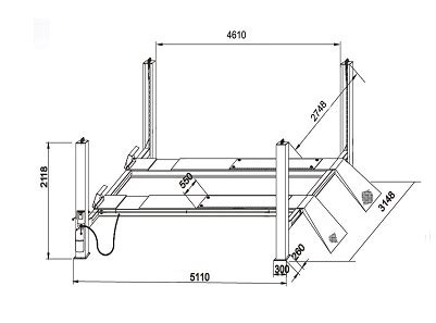 Post Lift: 4 Post Lift Dimensions