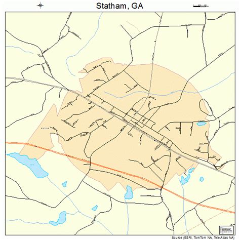 Statham Georgia Street Map 1373312