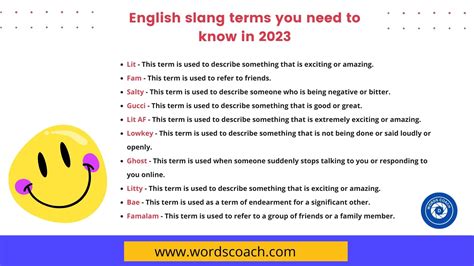 10 English slang terms you need to know in 2023 - Word Coach