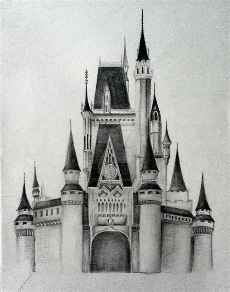 Cinderellas Castle Drawing at PaintingValley.com | Explore collection ...