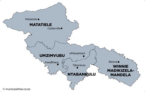 Winnie Madikizela-Mandela Local Municipality - Map