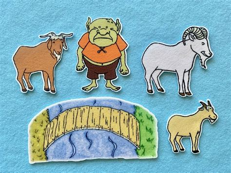 The Three Billy Goats Gruff Story Printable