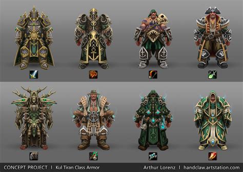 Arthur Lorenz - [Fan Art] World of Warcraft - Racial Class Armor Design | Kul Tiran