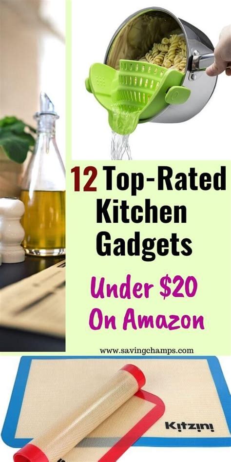 Here are 12 best Amazon kitchen gadgets under $20. All of them have top ratings on Amazon, with ...