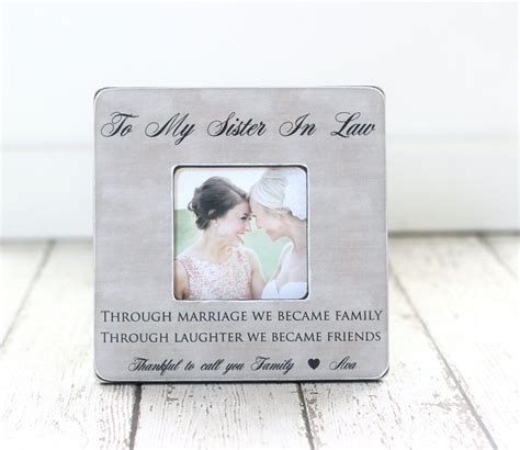 Christmas Gift for Sister in Law Personalized Picture Frame for ...