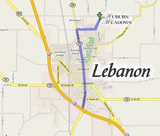 Lebanon Indiana Map