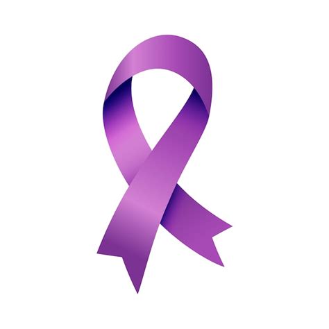 Free PSD | Realistic cancer ribbon