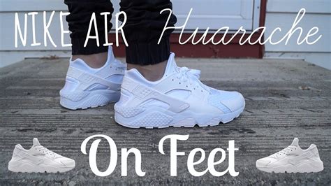 Nike Air Huarache "Coke White" On Feet - YouTube