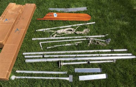 Vintage Grumman Aluminum Canoe Sailboat Kit For Parts/repair for sale from United States