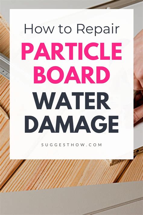 How to Repair Particle Board Water Damage in 2020 | Particle board ...