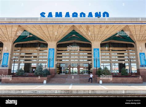 Samarkand Station in Uzbekistan Stock Photo - Alamy