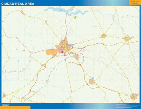 Road map Ciudad Real Spain | Wall maps of the world for United Kingdom