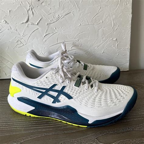 Men’s Asics tennis shoes Worn twice - in near... - Depop