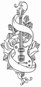 Coloring Pages  Adult Music Guitar Page sketch template