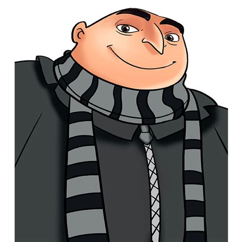 How to Draw Gru from Despicable Me - Really Easy Drawing Tutorial