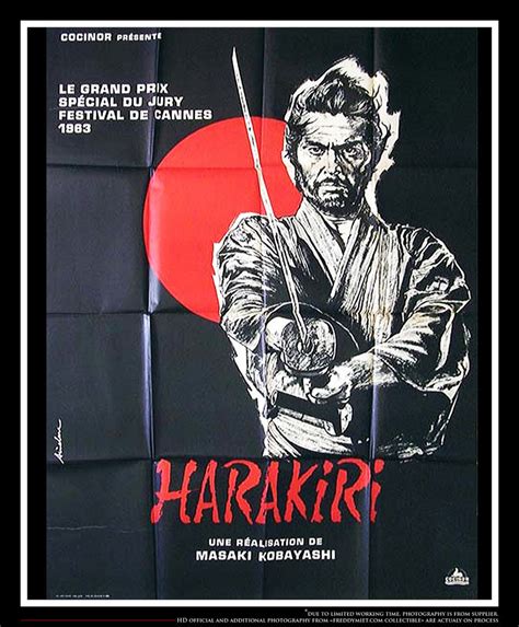 HARAKIRI Original Poster 1962 Masaki Kobayashi 4x6 ft French | Etsy