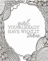 50 Best Printable Inspirational Quote Coloring Pages  World Of Printables sketch template