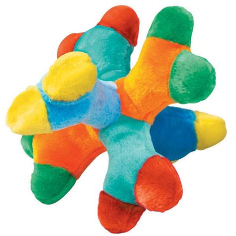 Attack - A - Jack BIG Breed Dog Toy Colorful 6 Squeaker Soft Toy For ...