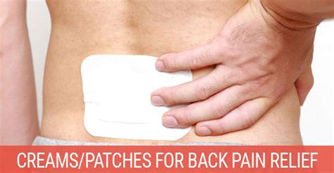 Do Creams or Patches Help With Back Pain Relief? (November 2018 ...