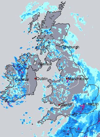 WeatherOnline UK & Ireland Rainfall Radar