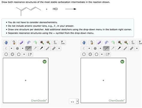 SOLVED: Draw both resonance structures of the most stable carbocation ...