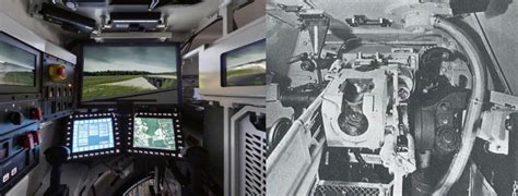 Interior of the new Rheinmetall 80th anniversary Panther Vs. the interior of a MAN Panther D ...