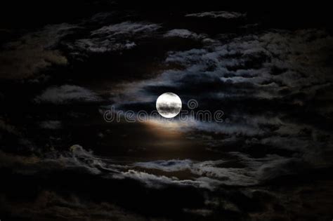 Full Moon with Clouds, Paschal Full Moon in April, 2023 Stock Photo - Image of textured, space ...