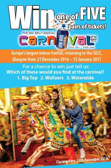 Win! IRN-BRU Carnival Tickets | Primary Times