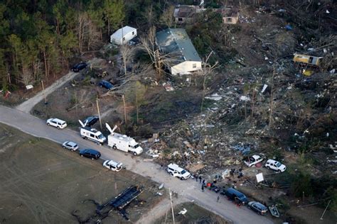 Aerial pictures reveal devastation left behind by tornado in Alabama ...