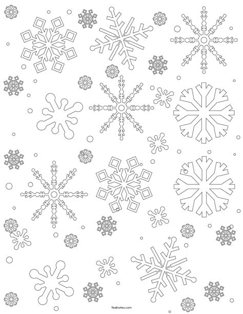 Free Snowflake Template: Easy Paper Snowflakes To Cut And Color