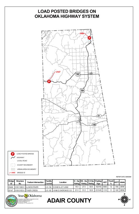 Oklahoma Highway System Bridge Postings