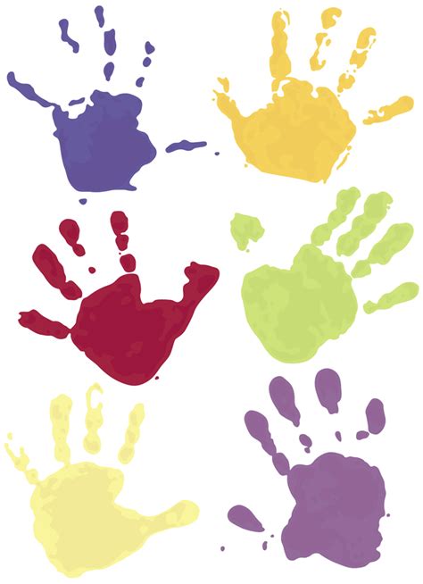 Handprint Border Clip Art Free - ClipArt Best