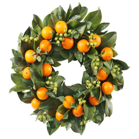 Orange Wreath 24" - Plant Jungle