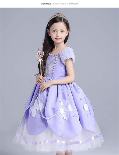 Sofia The First DELUXE Dress Princess Sophia Costume Party Gown Cosplay ...