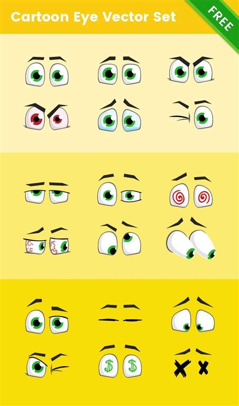 High Cartoon Characters Eyes