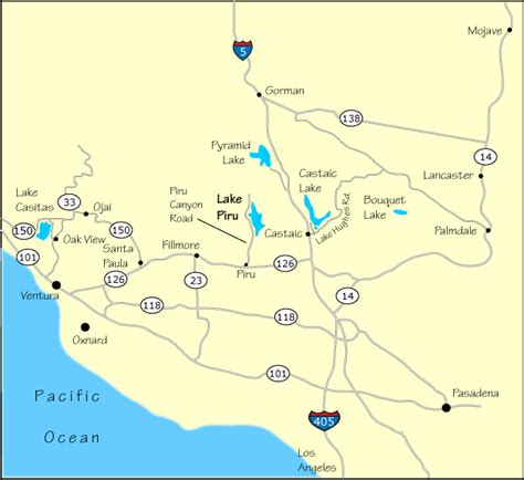 Lake Piru Directions