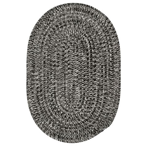 11' Black Tweed All Purpose Handcrafted Reversible Round Outdoor Area Throw Rug - Walmart.com ...