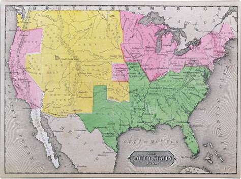 United States Map 1861