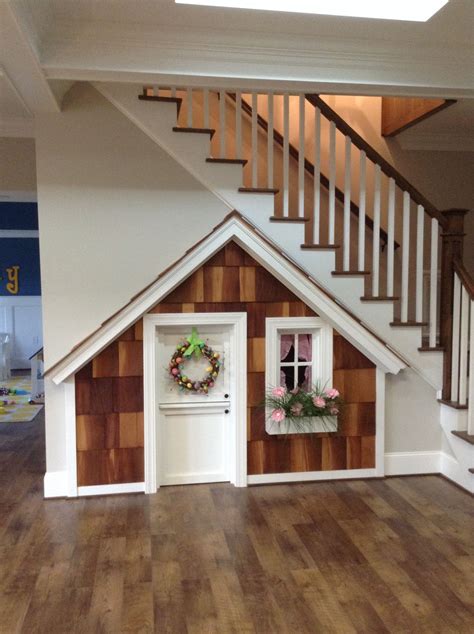 Under stairs playhouse. Our grand babies are loving it! | Under stairs ...