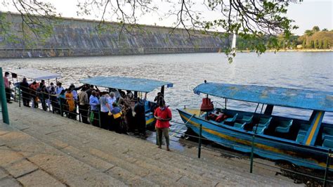 Mysore,Karnataka,India-February 12 2022: Tourists Enjoying Boat Trip ...