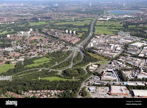 aerial view of Bredbury Park Industrial Estate, Bredbury, Stockport ...