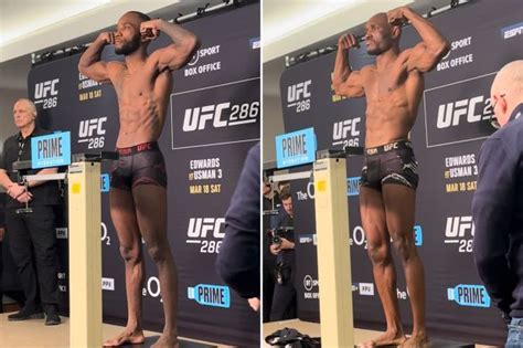 Watch Leon Edwards and Kamaru Usman weigh-in for UFC 286 trilogy as ...