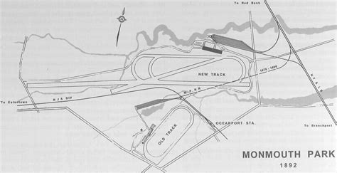 Map of Monmouth Park | Thoroughbred horse racing, Thoroughbred horse ...