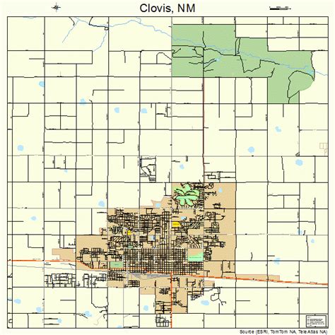 Clovis New Mexico Street Map 3516420