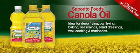 Canola Oil | Saporito Foods Ltd.