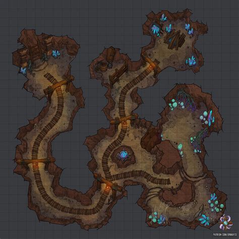 Crystal Mine Battle Map 27x27 : r/battlemaps