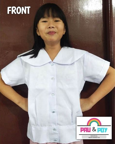 SCHOOL UNIFORM FOR GIRLS /BLOUSE (Marine Collar)/ KATRINA MAKAPAL | Lazada PH