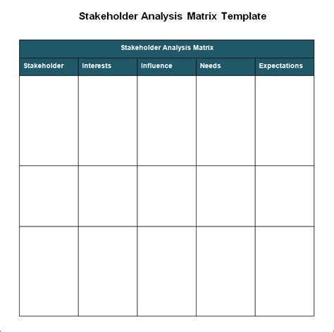 Stakeholder Analysis Templates | 11+ Free Word, Excel & PDF Formats ...