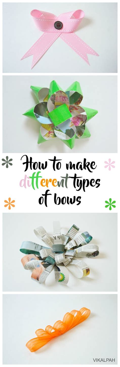 Vikalpah: How to make different types of bows