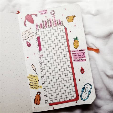 24 Bullet Journal Period Tracker Layouts and Ideas For You